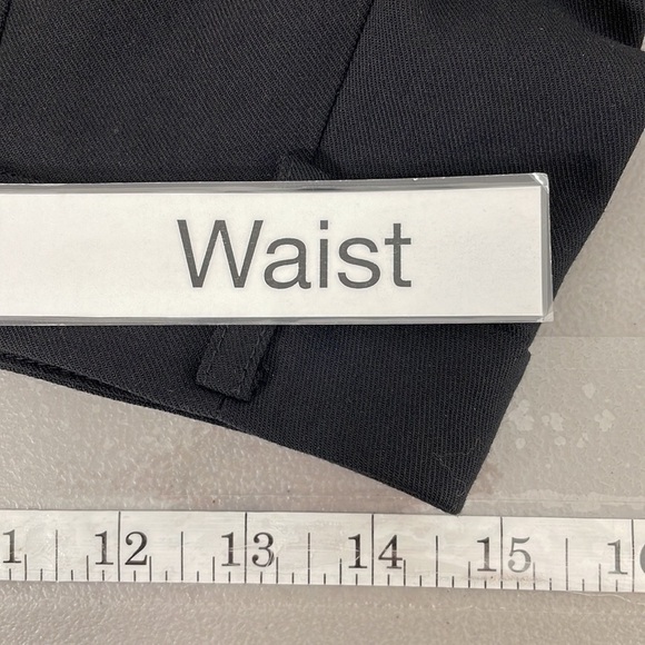 BCBGMAXAZRIA NWT Capris Pleats Pockets Wool Black Size 4 - Picture 8 of 12